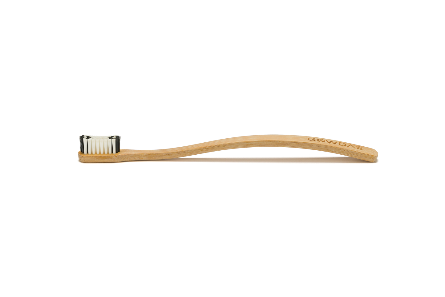 GOWDAS Bamboo Toothbrush | Black | Medium