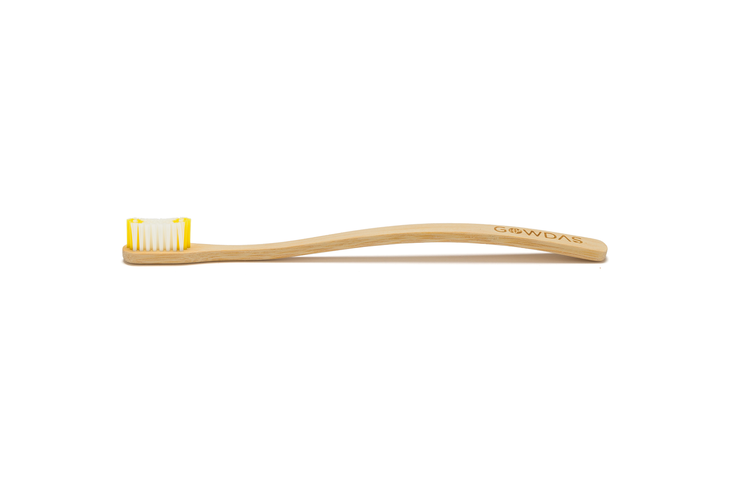 GOWDAS Bamboo Toothbrush | Yellow | Medium