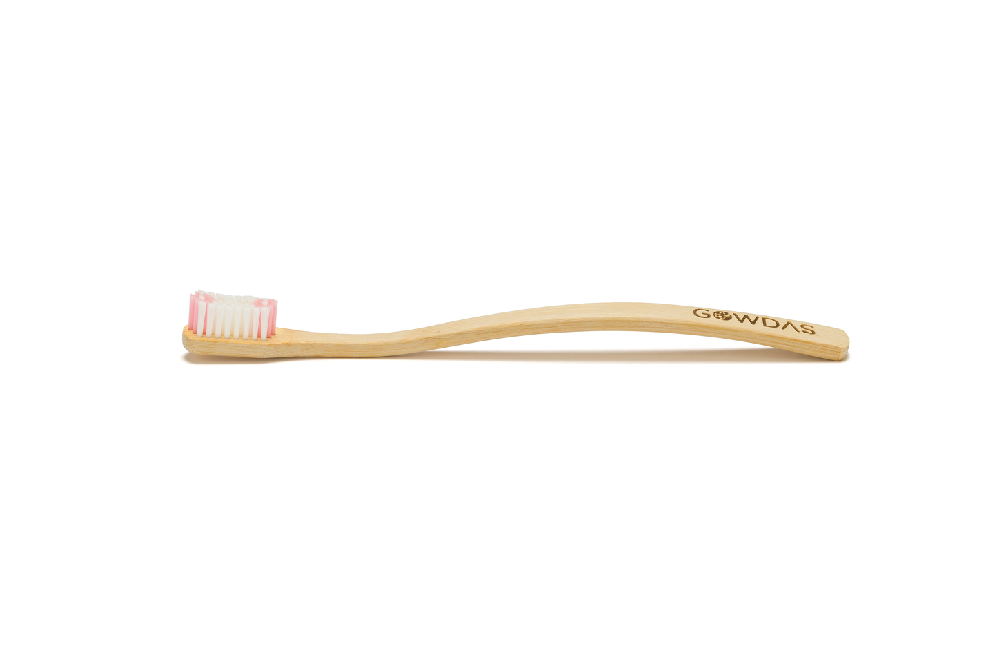 GOWDAS Bamboo Toothbrush | Pink | Medium